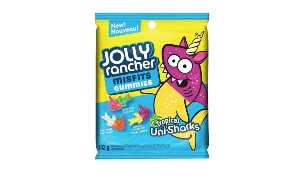 Jolly Rancher Misfit Gummies Tropical UNI-SHARKS 182g