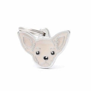 MyFamily Cream Chihuahua Engraved Tag