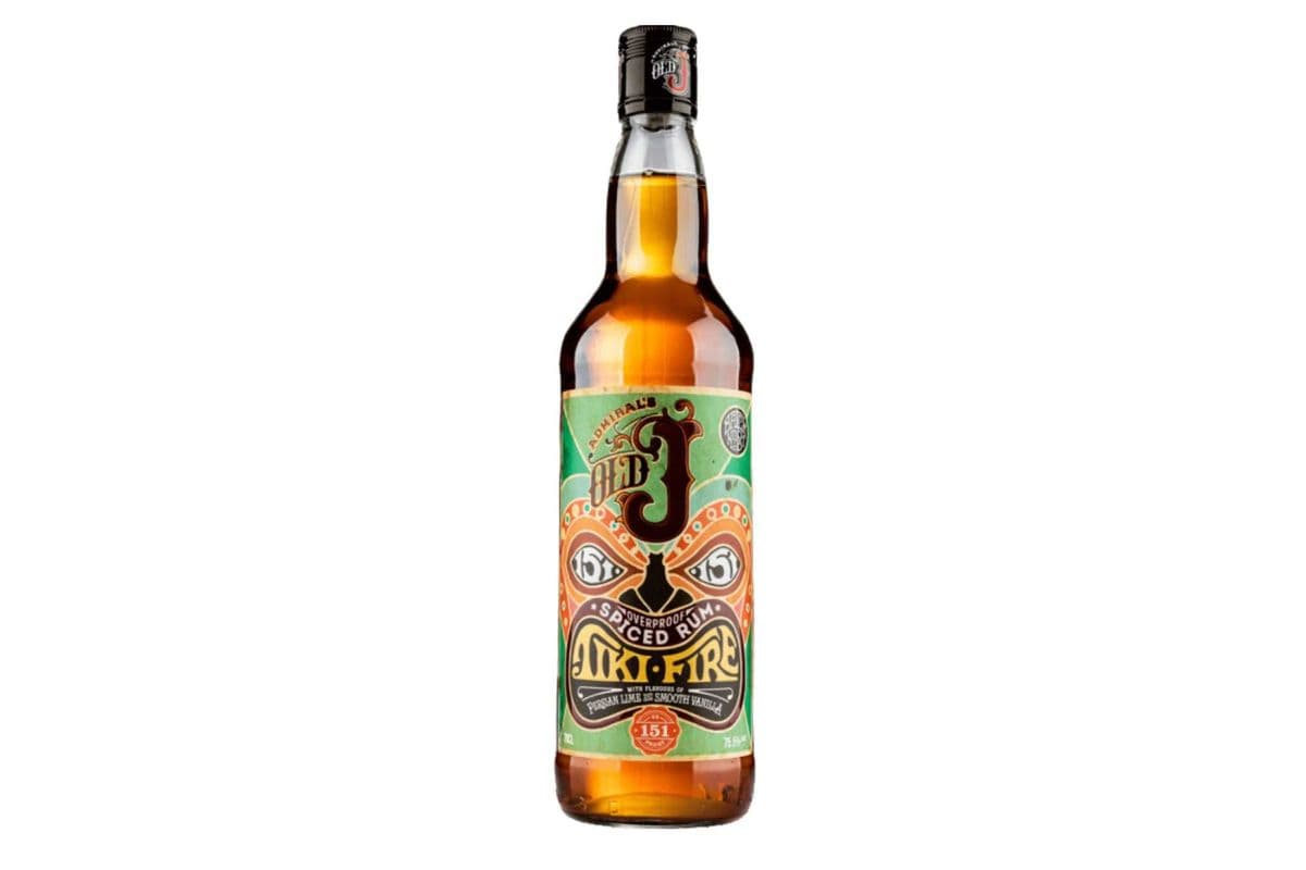 ADMIRAL OLD J'S TIKI FIRE SPICED RUM 750ML (1 x 750ML)
