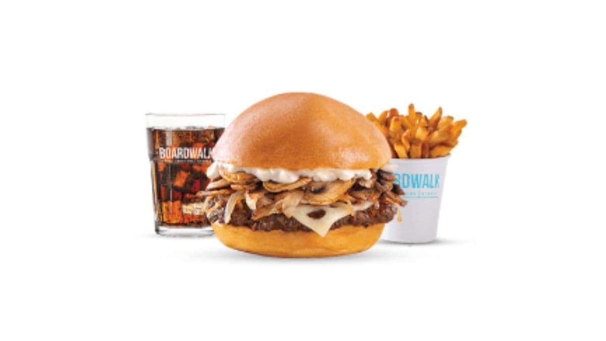 Mushroom Swiss Burger Combo
