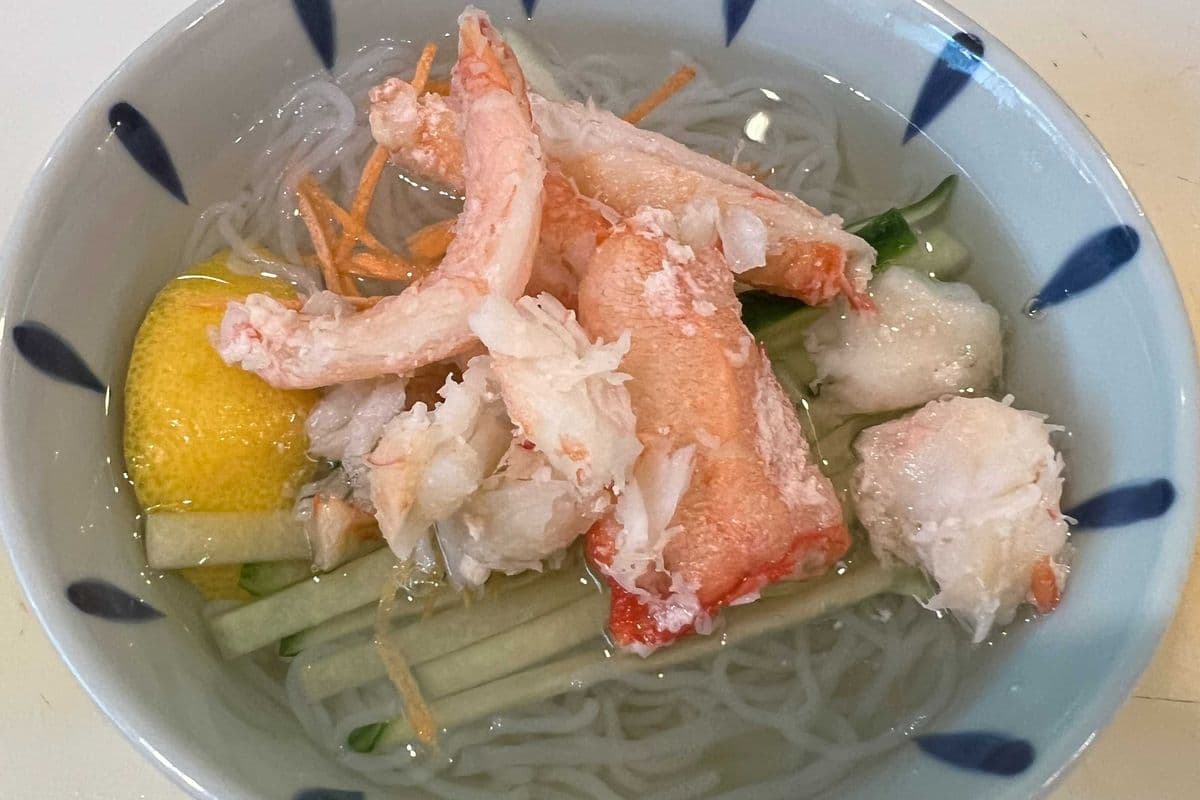 Real Crab Meat Sunomono