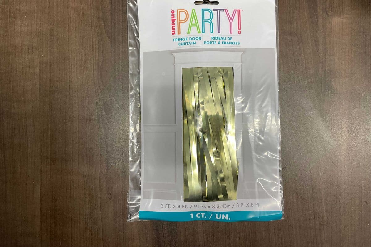 Curtain Gold Fringe Door 3X8