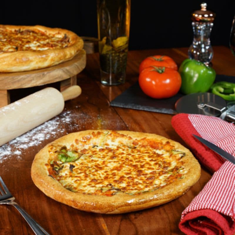Petite pizza poivrons verts / Petite pizza poivrons verts