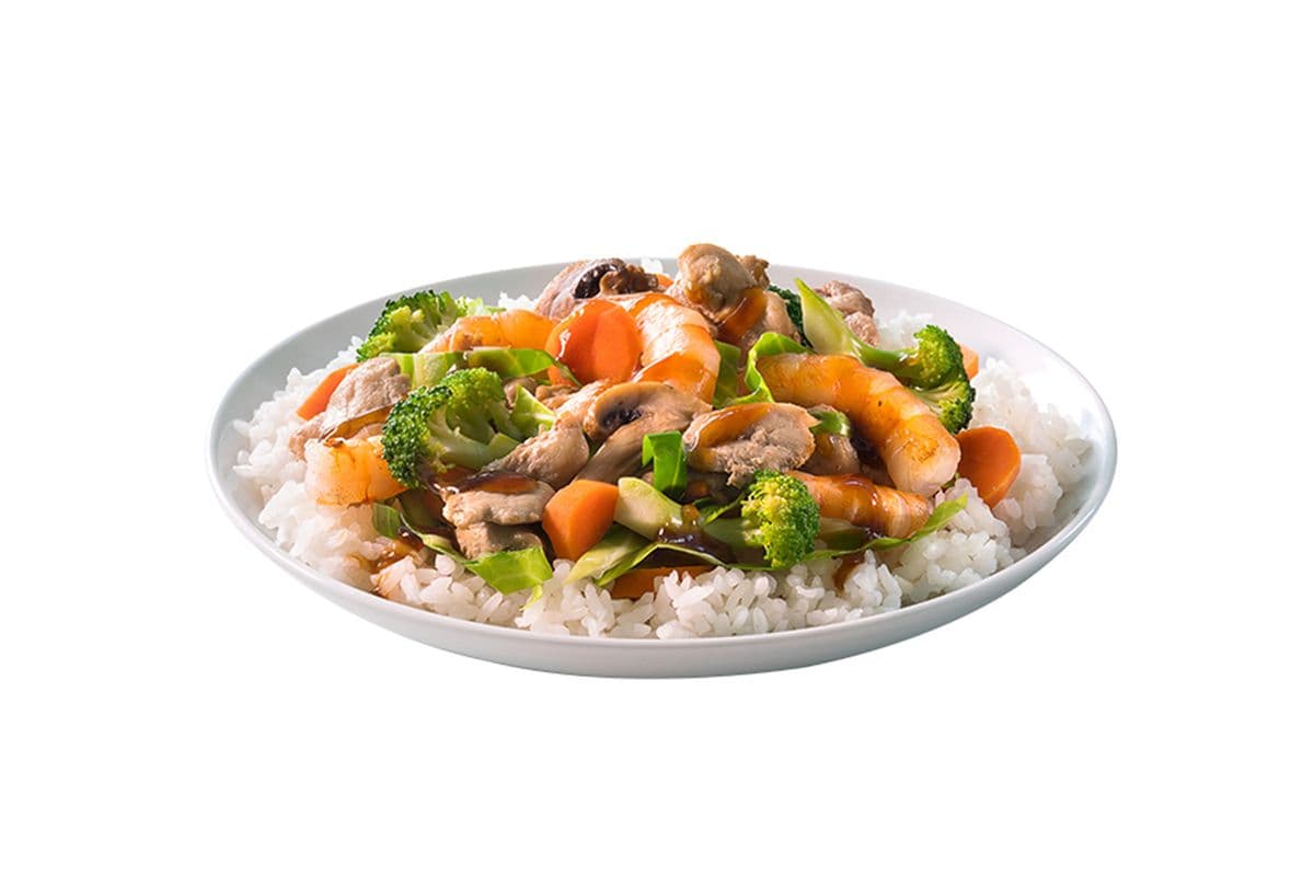 Teriyaki Chicken and Shrimp