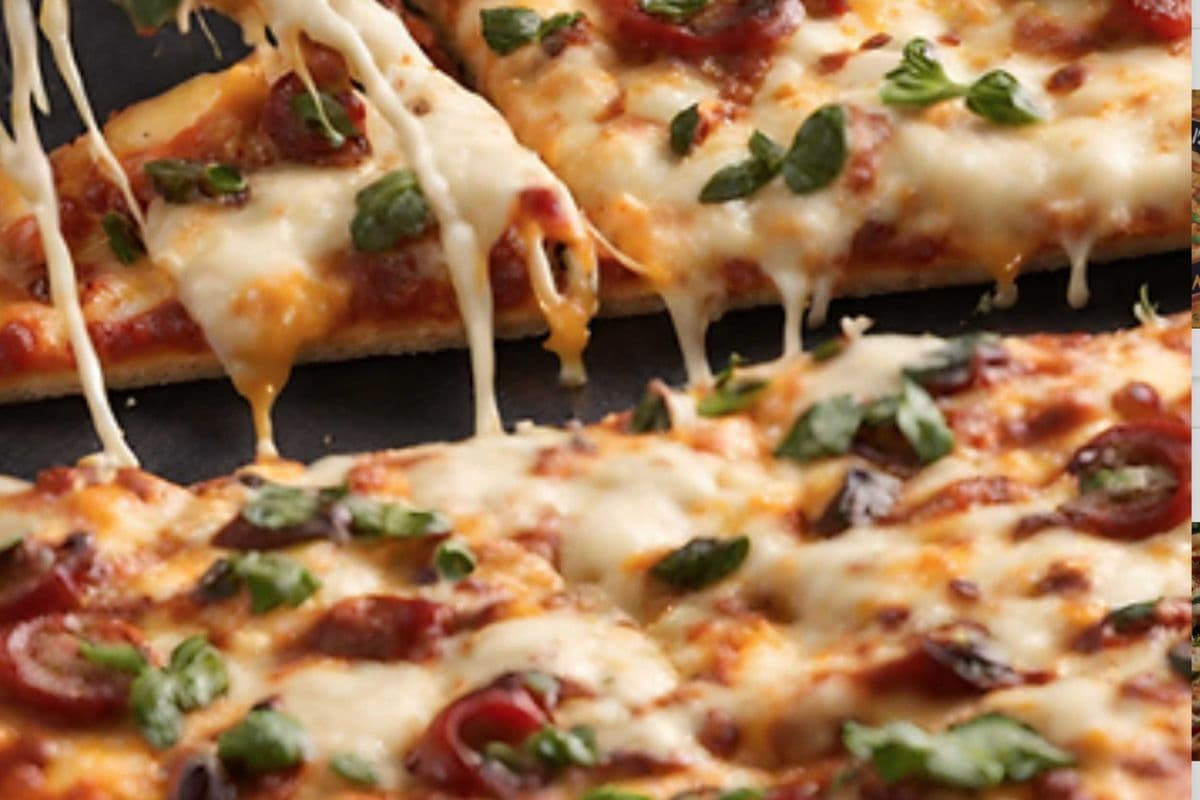 Cheese Burst Tandoori Chicken Nanza (served with garlic bread)