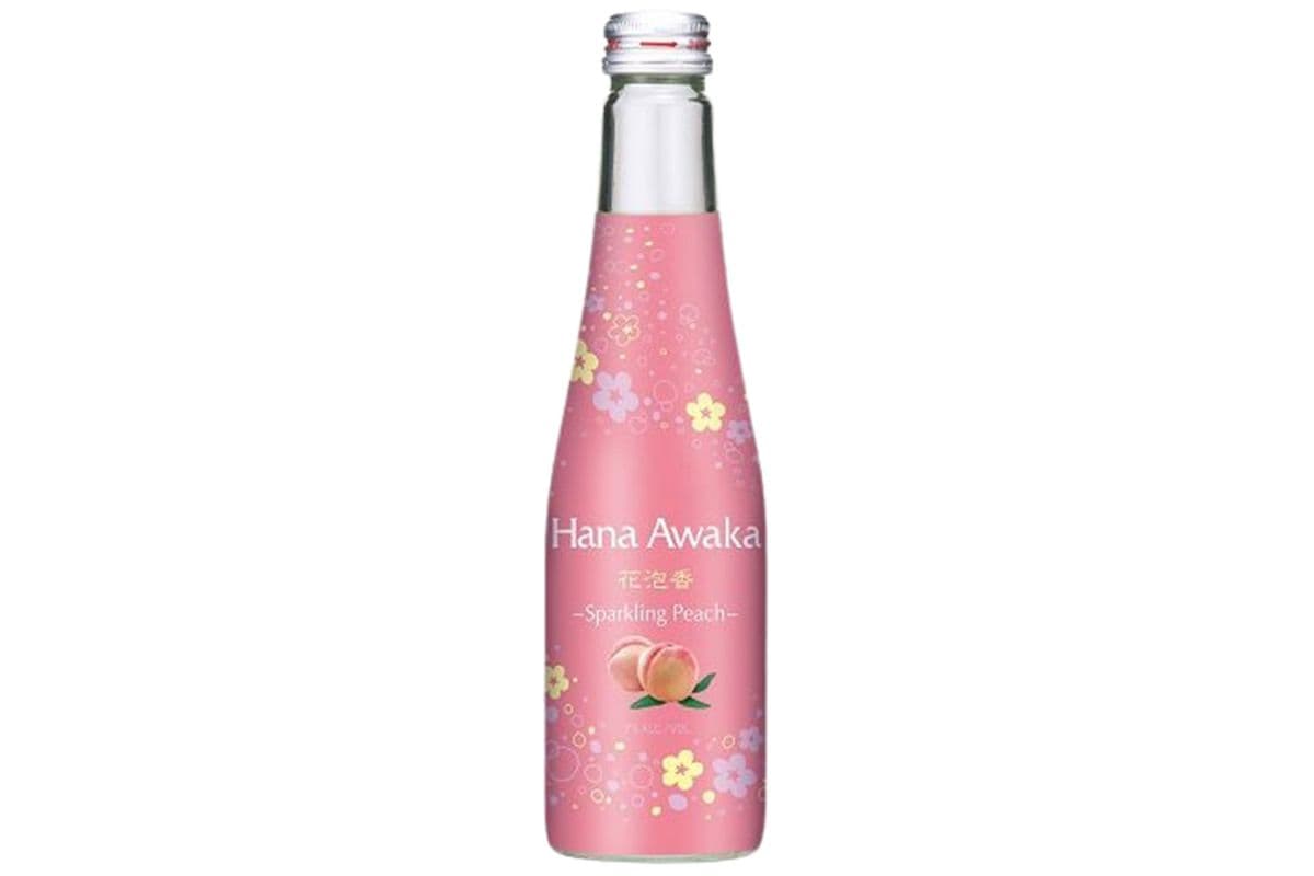 Hana Awaka Sparkling Sake (Peach) (1 x 250 ml)
