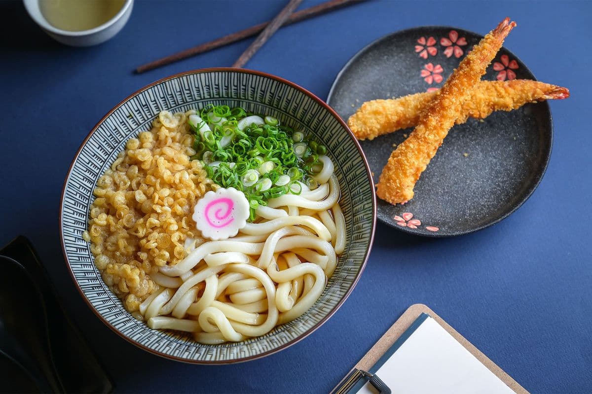 Prawn Tempura Udon Noodle Soup
