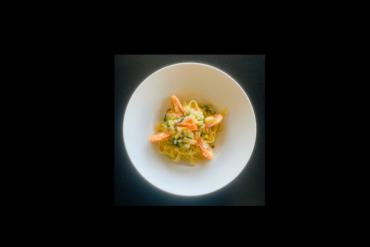 Fettuccine Al Uovo Con Gamberi