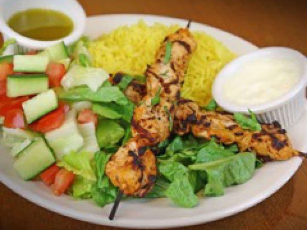 Shish Tawouk (Chicken Souvlaki) Plate Lunch (GF)