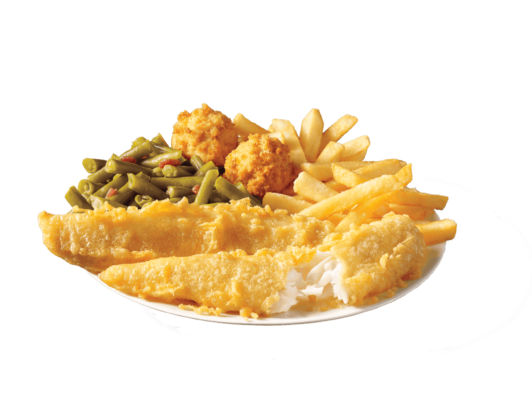 2 Piece Batter Dipped Fish Meal
