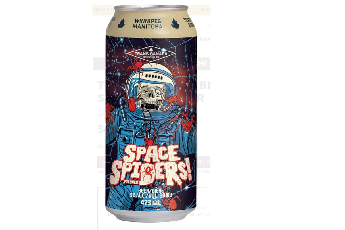 Trans Canada Brewing Space Spiders Pilsner (1 x 473 ml can)