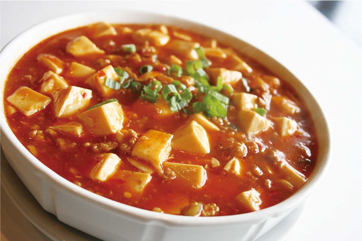 Soft Tofu with Spicy Meat Sauce 麻婆豆腐