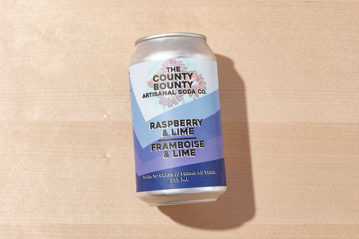 Raspberry and Lime Soda - County Bounty (355 ml)