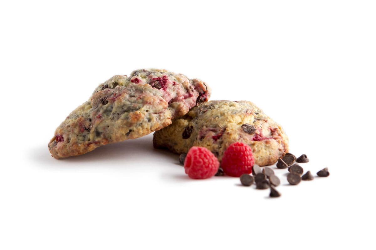 Nut free Raspberry Chocolate Scones 100g x 6 (100g x 6)