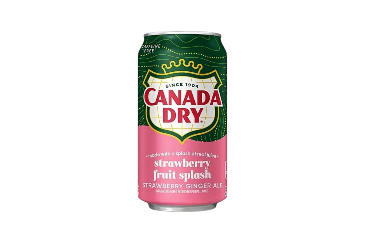 Canada Dry Strawberry Fruit Splash Soda (355ml)