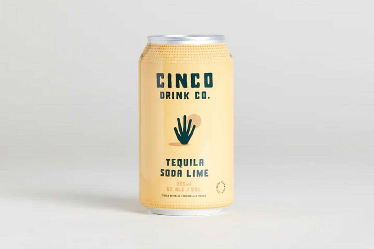 Cinco Tequila Lime, 4 Cans (4 x 355ml)