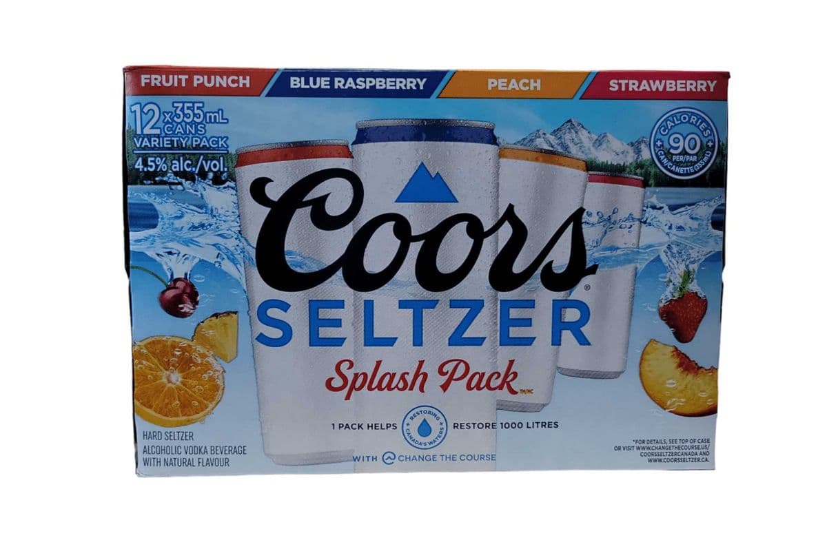 Coors Seltzers Splash Pack (12 x 355ml Cans)