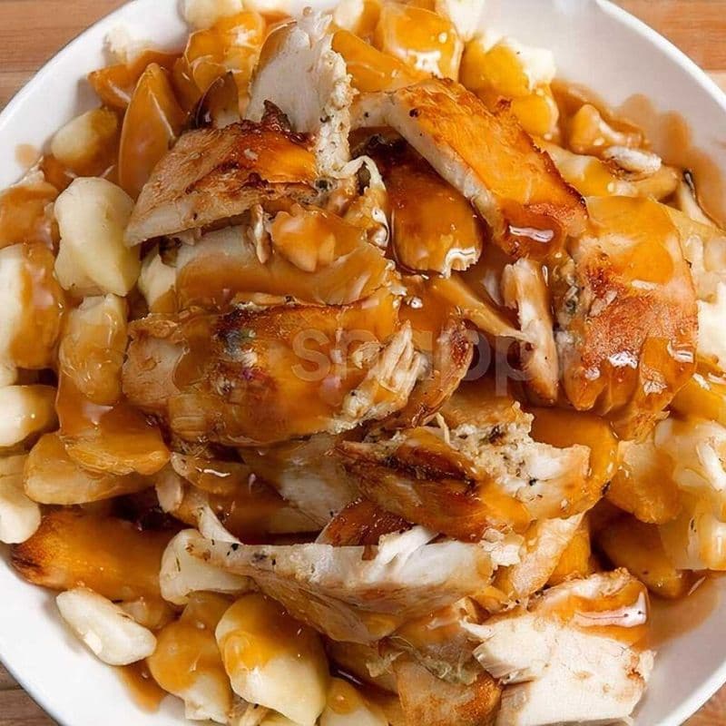 Poutine gyro au poulet