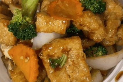 Tofu Vegetarian Garlic Delight