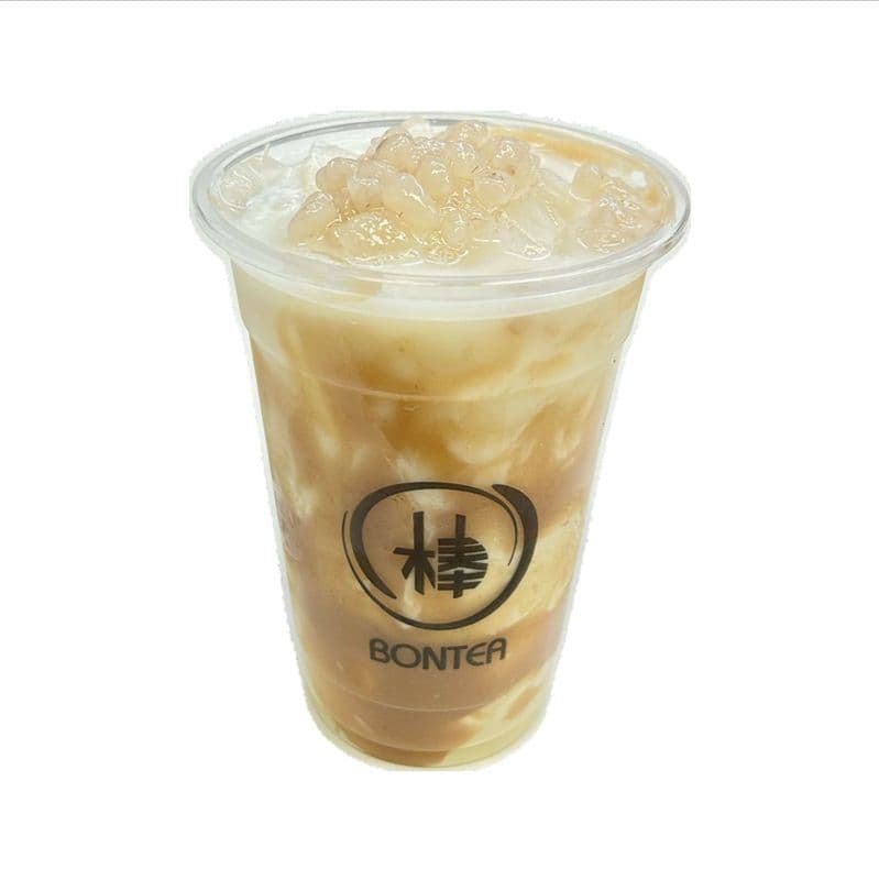 Fresh Taro Green Milk Tea w/Crystal Boba / QQ鮮芋奶绿