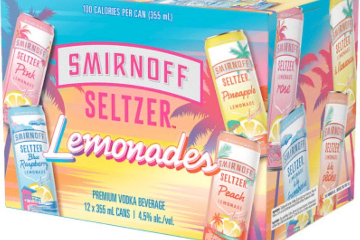 Smirnoff Seltzer Lemonade Variety Pack 12 Cans - 4.50% ABV (1 x 12 oz)