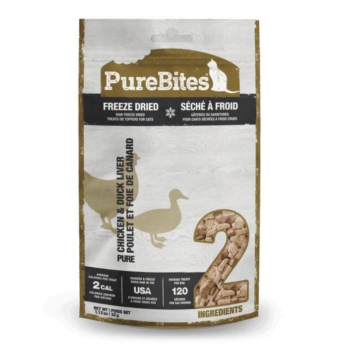 PureBites Freeze Dried Chicken & Duck Cat Treats 32g