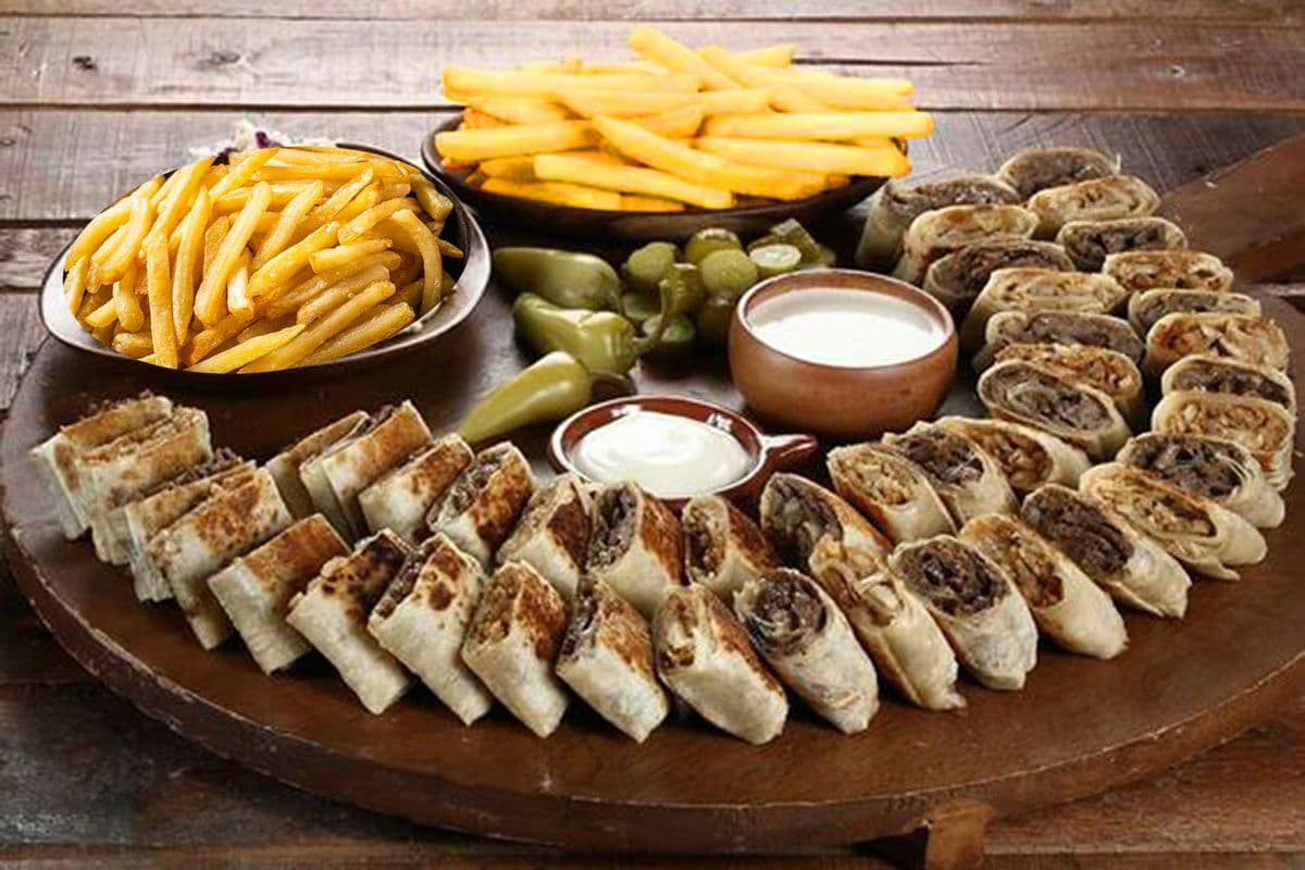 Traditional Shawarma Beef Bites Plate for 7 - 8 people.