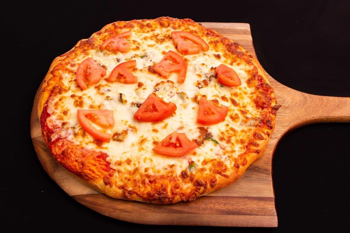Petite pizza végétarienne