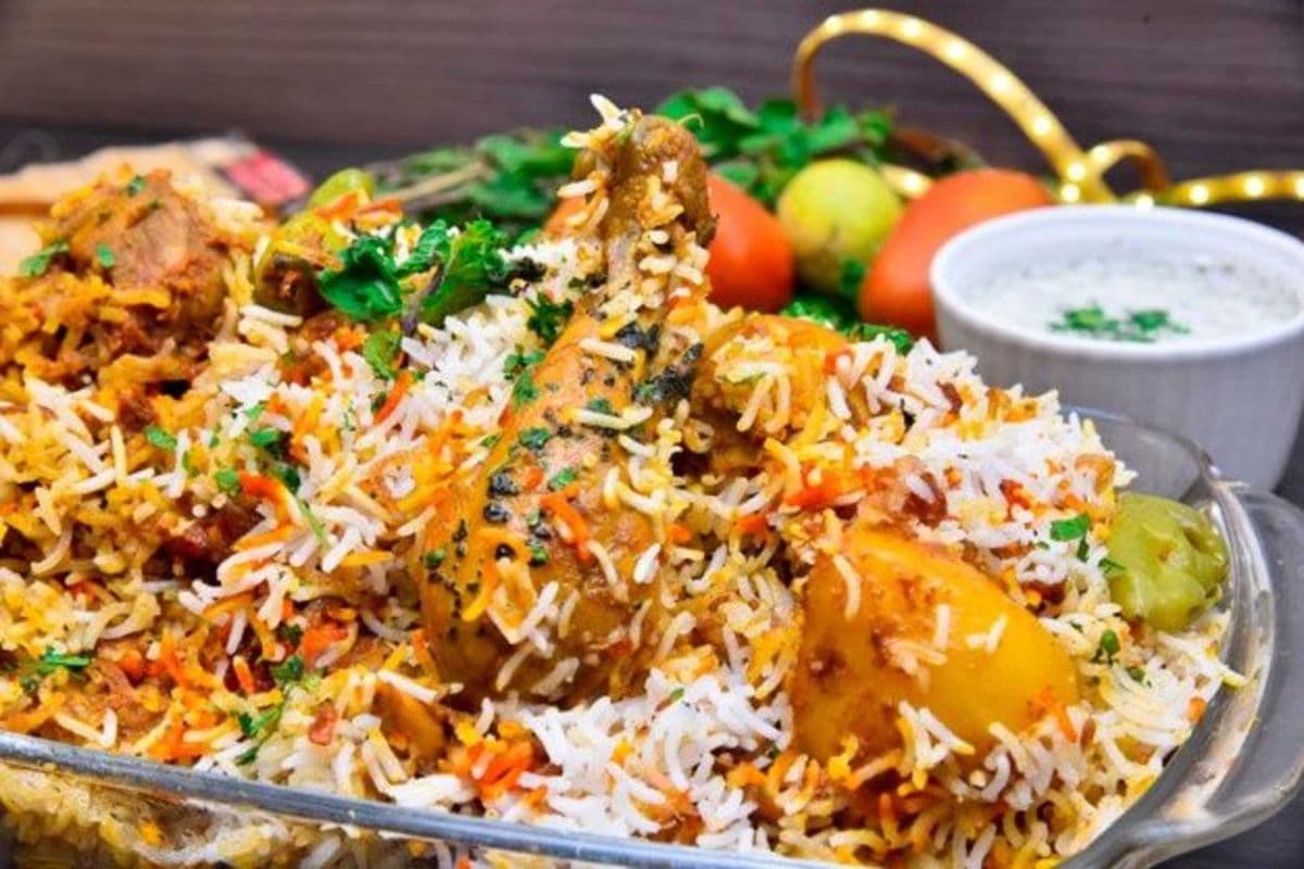 Chicken Biryani with Raita