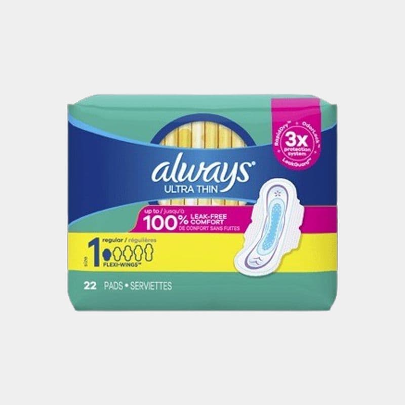Always Regular Wing Ultra Thin Sanitary Napkins (22 Units)