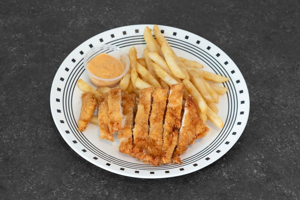 B14. Pork Chop and Fries 猪扒薯條