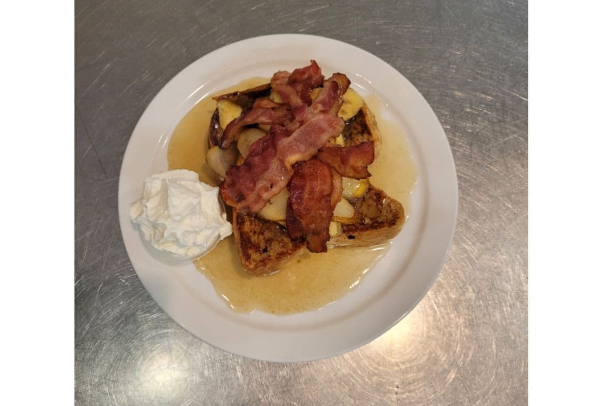 Stuffed French Toast with Bacon