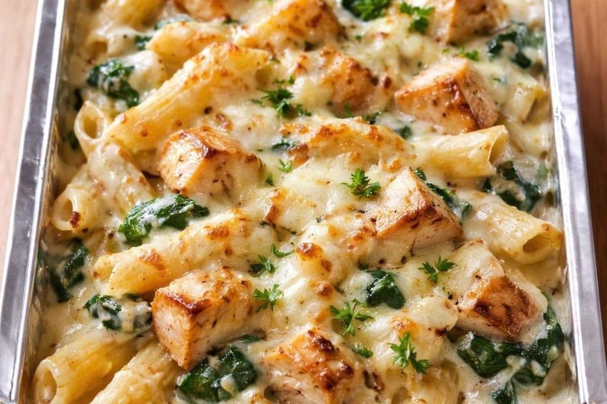 Chicken and Spinach Alfredo