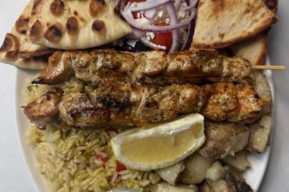 Chicken Souvlaki Dinner