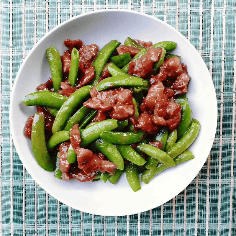 Beef in Oyster Sauce with Snap Peas / 蠔油牛肉