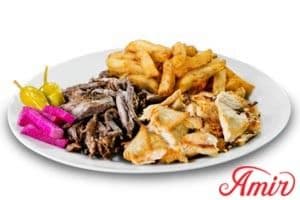 Assiette Mixte Shish Taouk & Shawarma / Mixed Plate Shish Taouk & Shawarma