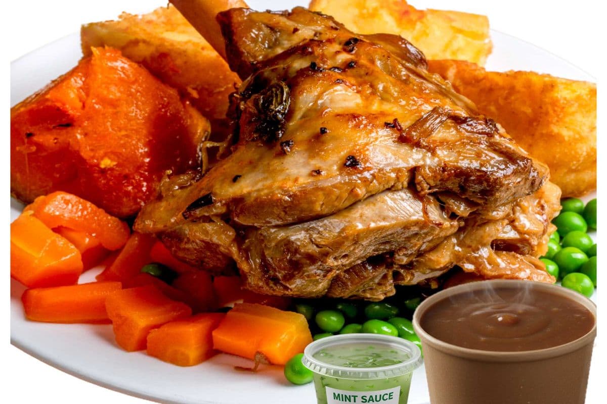 Roast Lamb Shank Meal