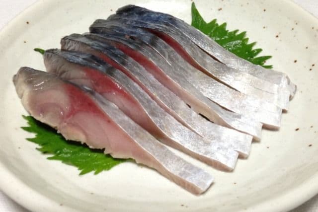 Mackerel (Saba) Sashimi