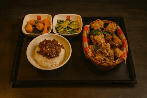 Salty Peppery Chicken Nuggets(Small) Set Meal / 鹽酥雞(小)定食