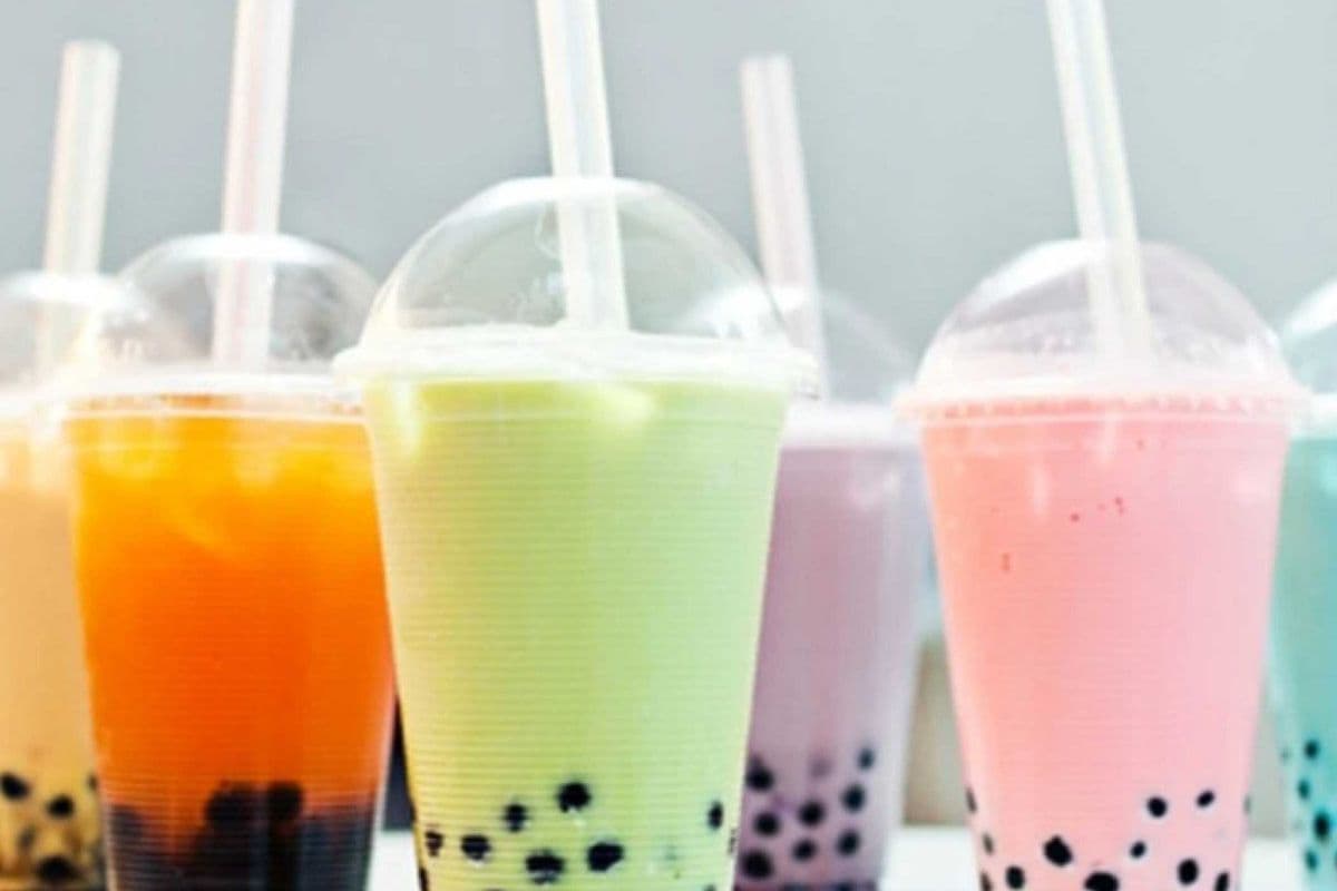 Real Fruit Milk Tea (4-Fruit Blend) (16oz )