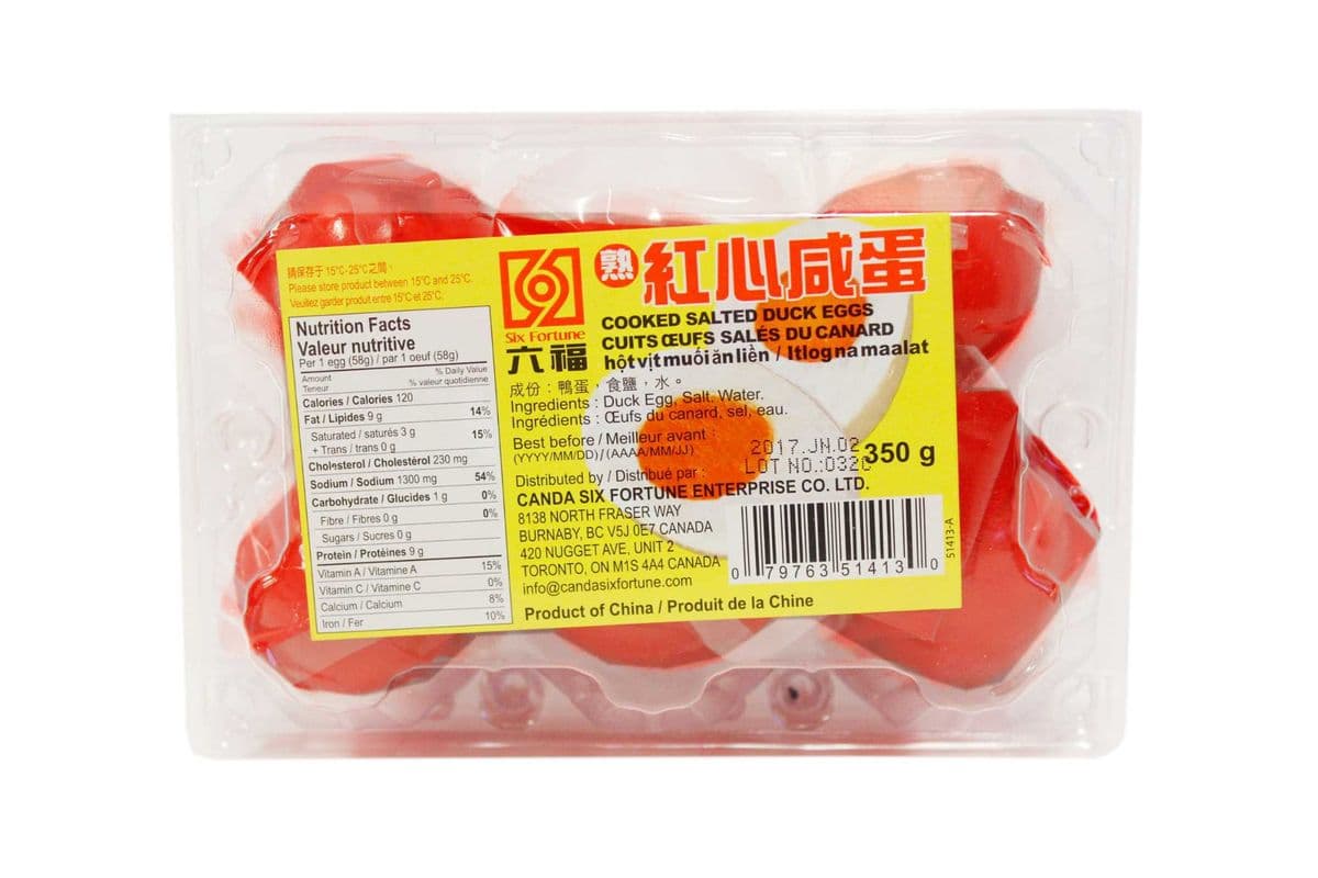Six Fortune Salted Duck Egg (6 pcs)