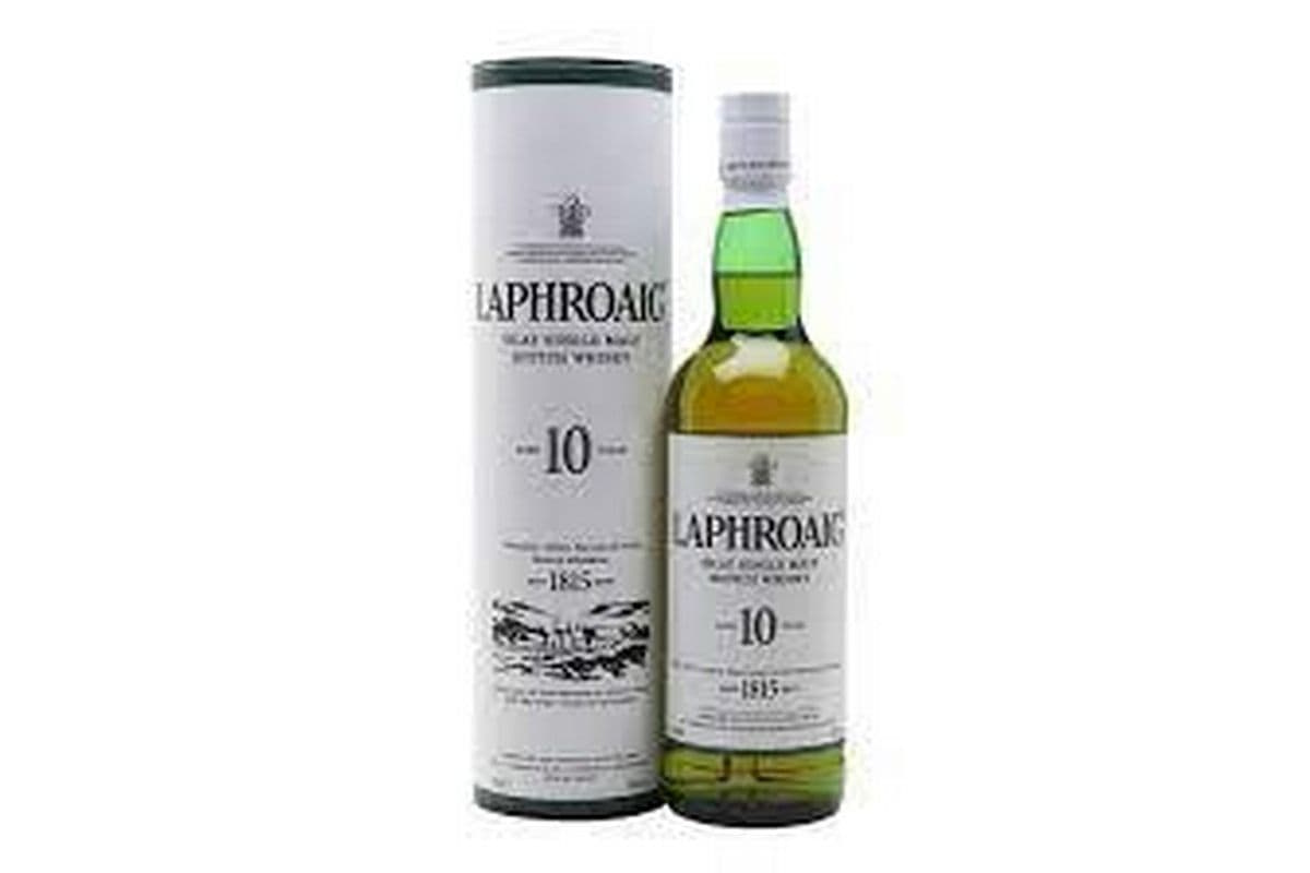 Laphroaig Ten Years Old Scotch (750 ml) (1 x 750ml)