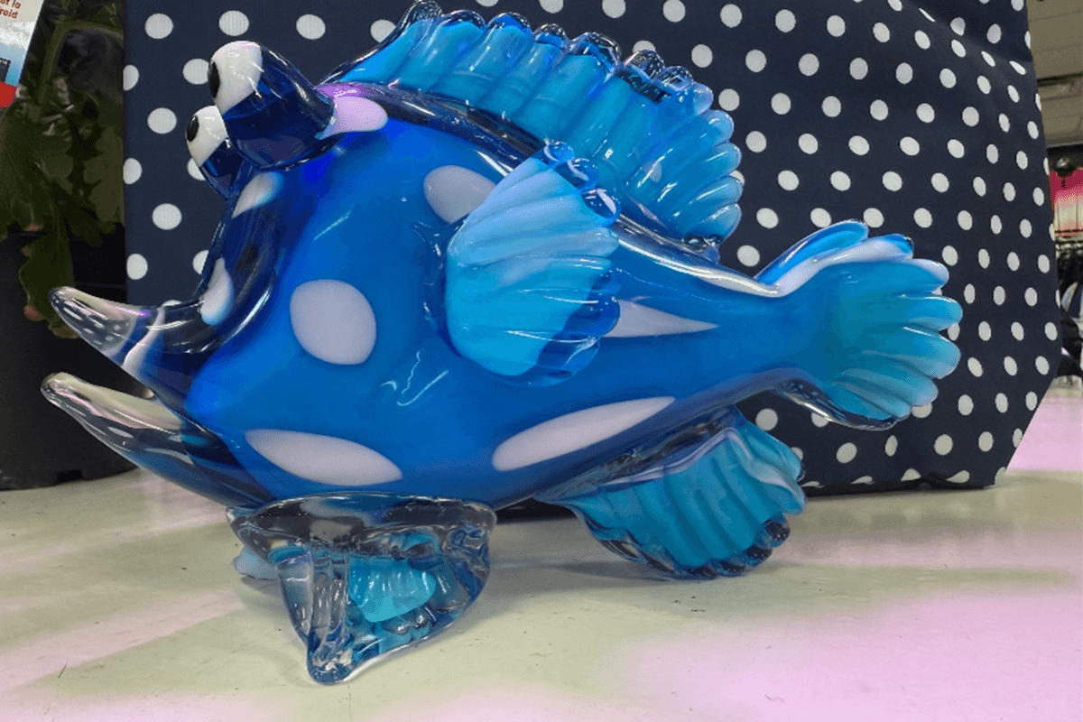 Blue Glass Fish (Large)