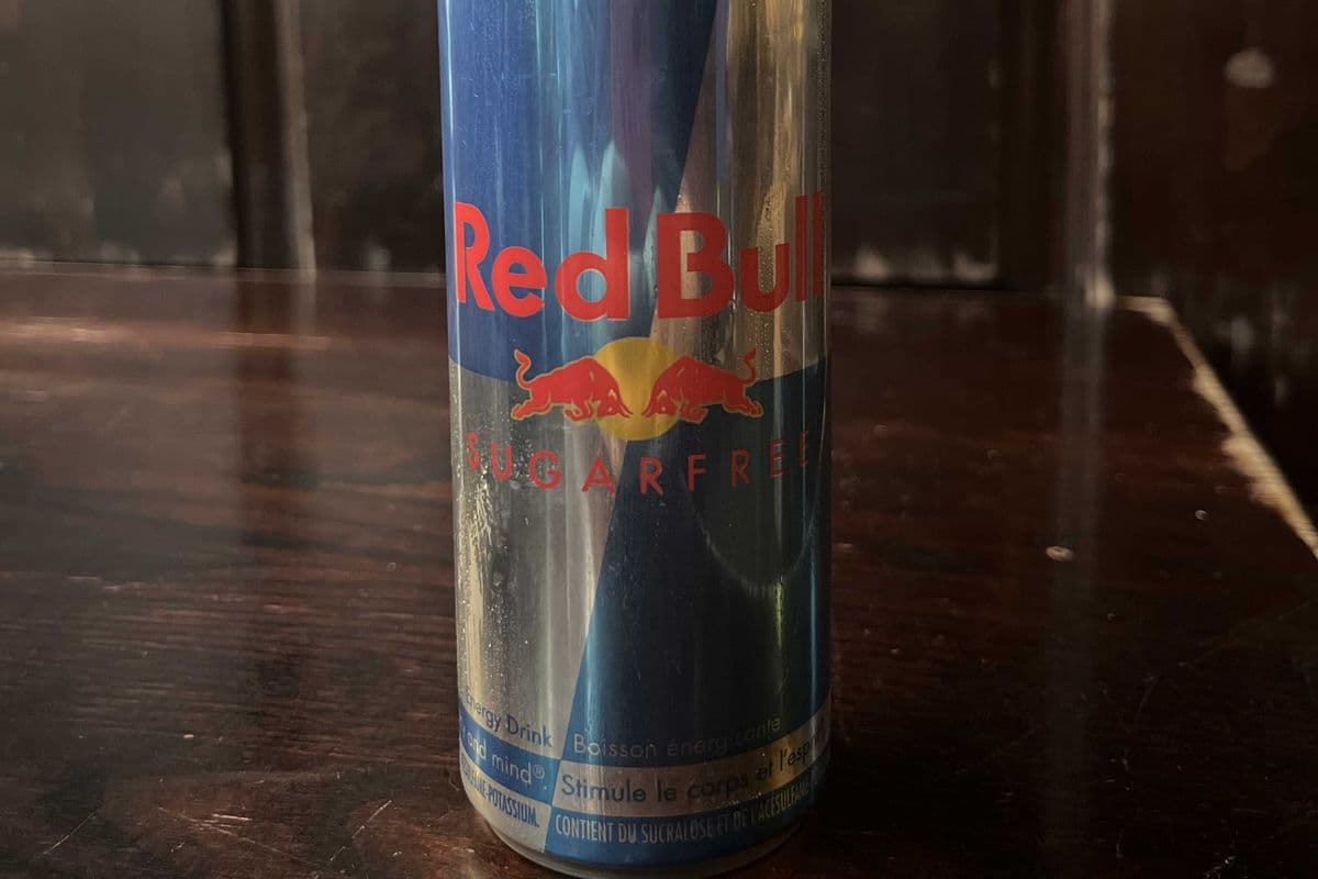 Sugar Free Redbull can