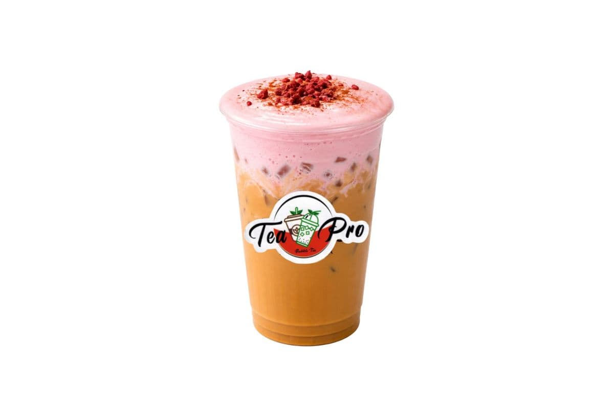 Pumpkin Spice Chai with Cherry cold foam