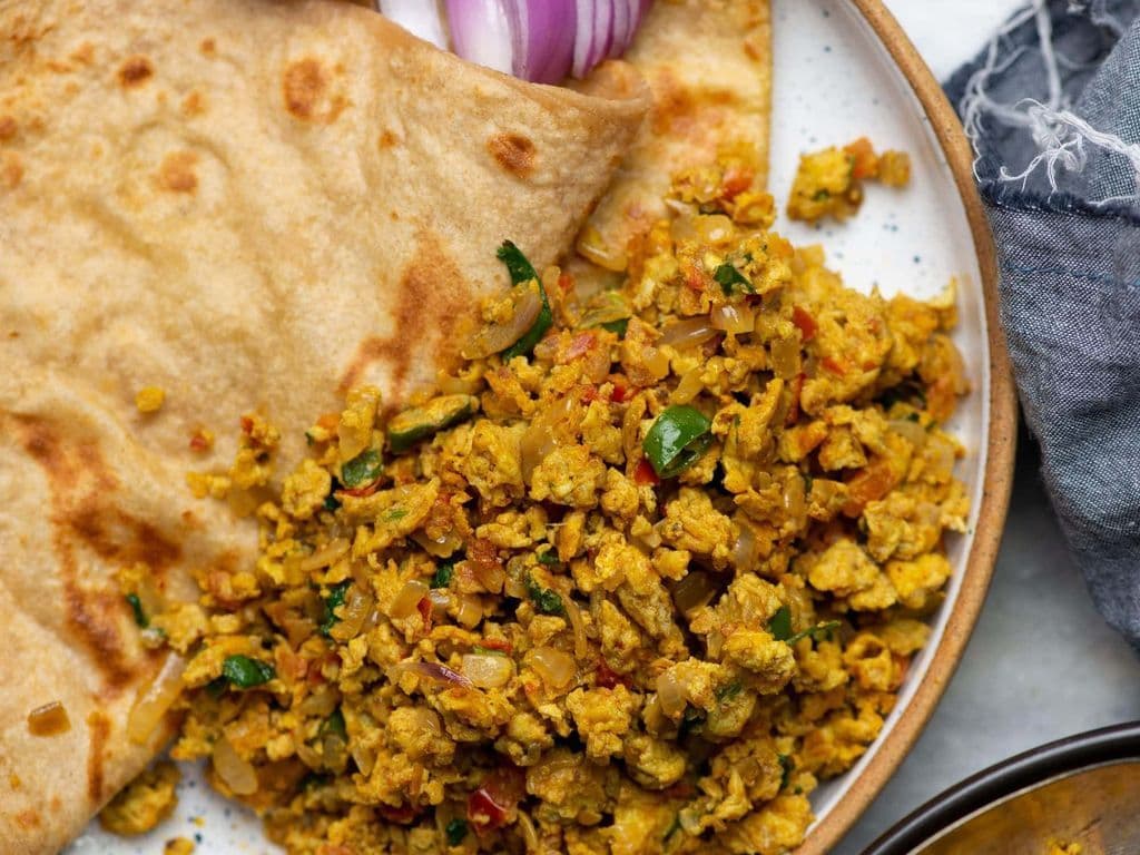 Egg Burji with paratha