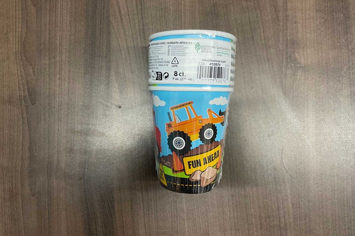 Cup Construction Party 9oz 8pk (9oz)