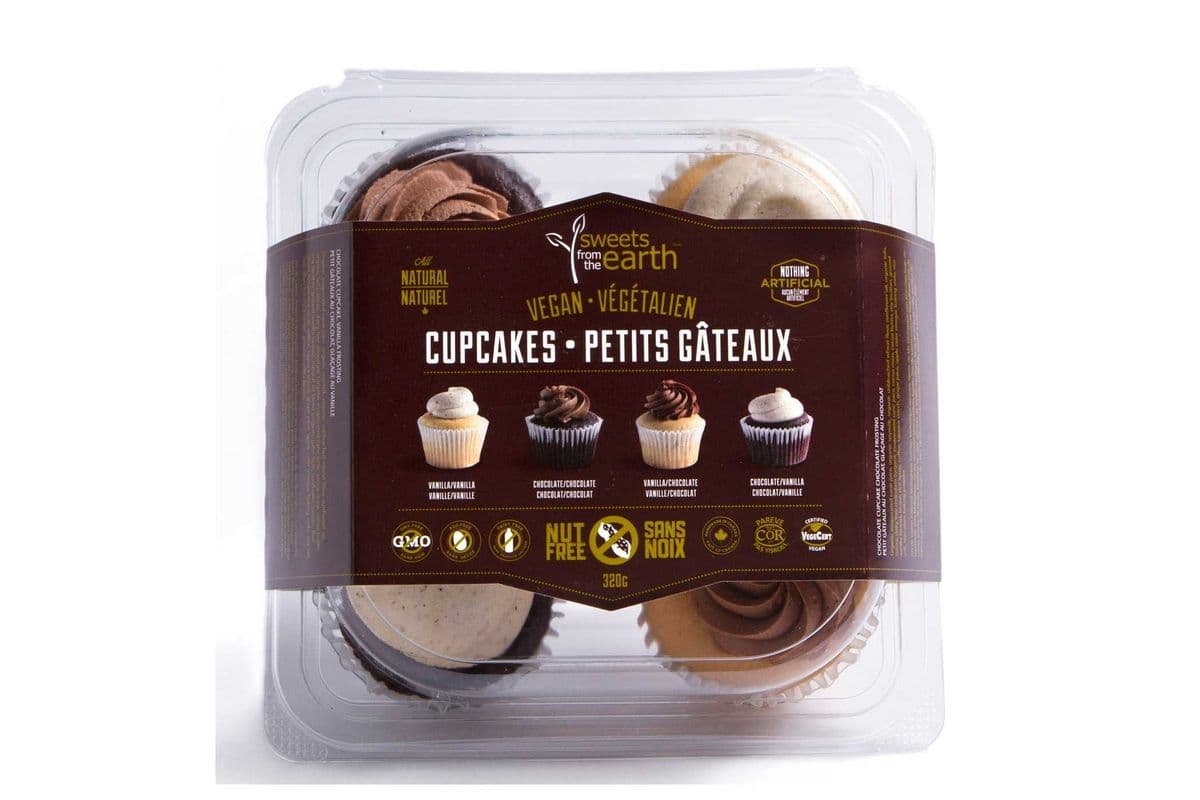 Nut Free Chocolate & Vanilla Cupcake 4-pack (320g)