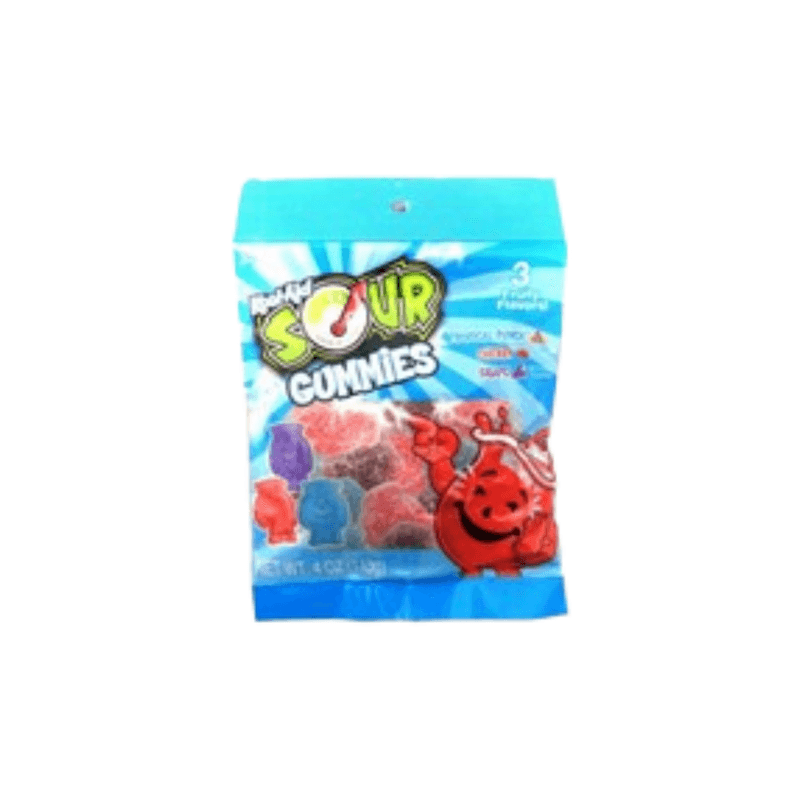 Sour Kool Aid Gummies Peg Bag - USA (4oz)