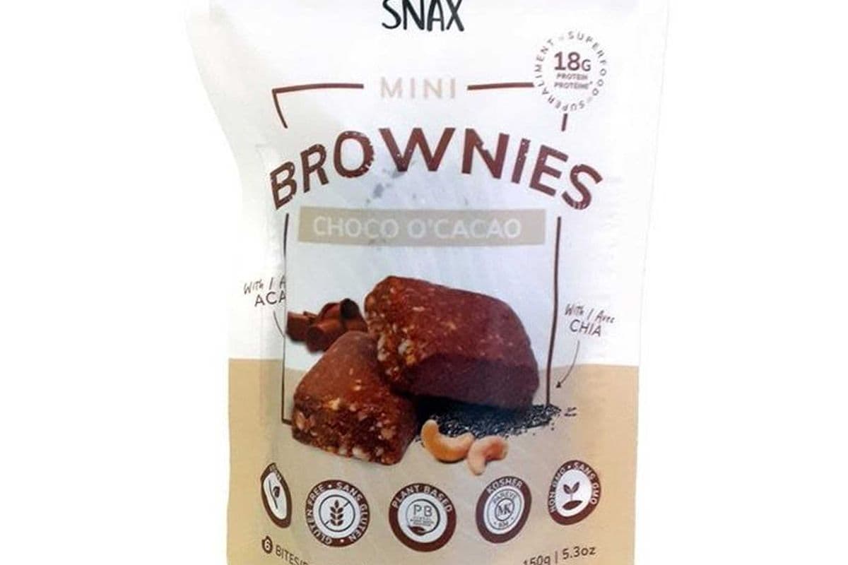 Vitality snax mini brownies chocolat / chocolate mini brownies